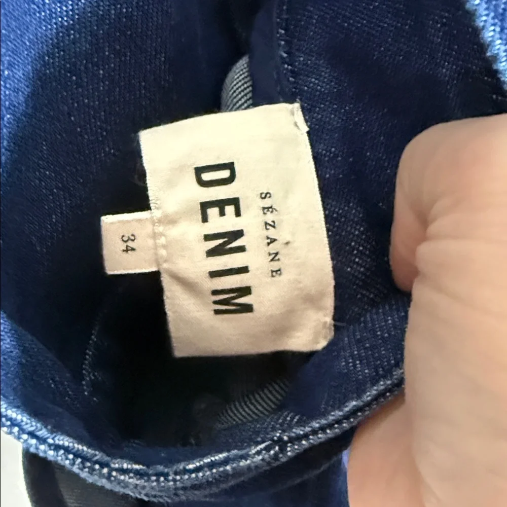 Sezane Salopette Rosalie Denim Overalls - Picture 9 of 10